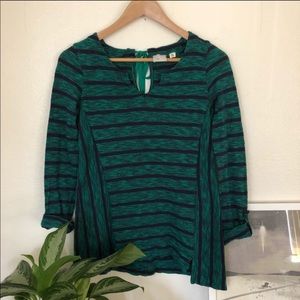 Anthropologie Postmark Tie Back Top